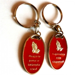 Breloc metalic emailat, Rugaciunea este raspunsul